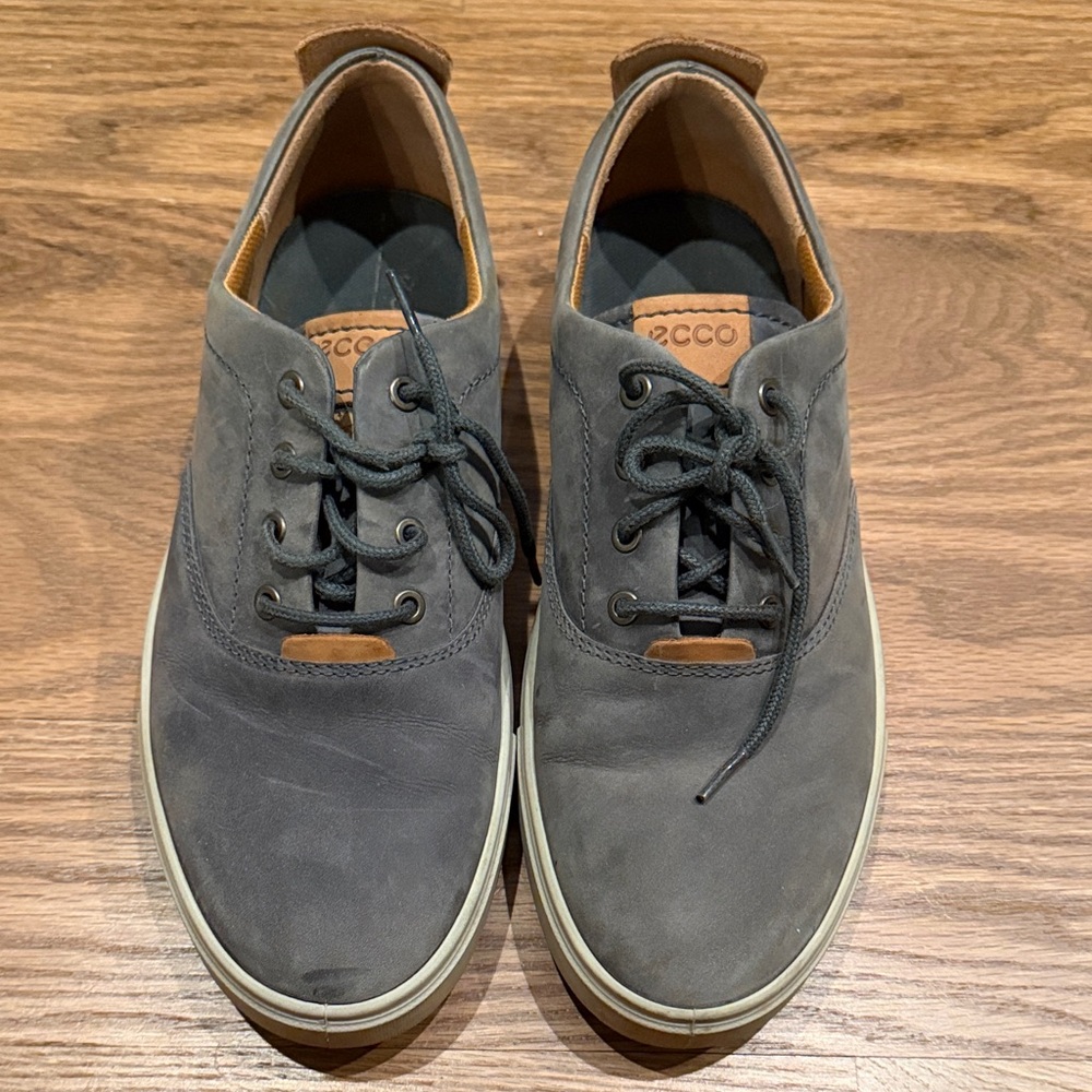 Ecco Gray and Brown Men's Sneakers